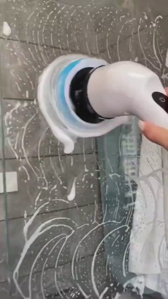 9-in-1 Cordless Electric Spin Scrubber with Long Handle